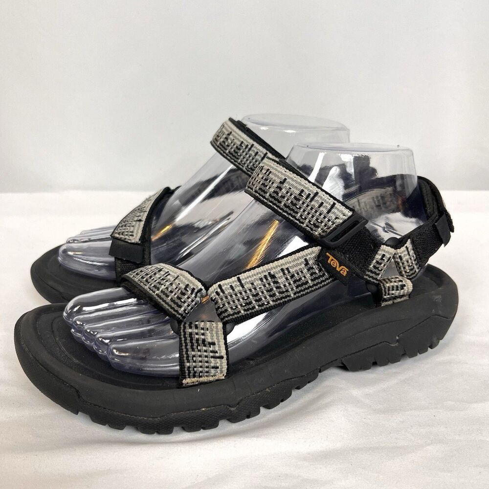 Teva Hiking Sport Sandals Size 8 Gray Black Trail Outdoor Gorpcore Comfort